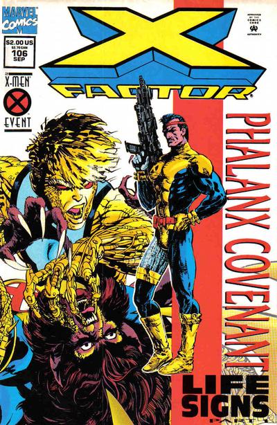 Cover for X-Factor (Marvel, 1986 series) #106 [Direct Edition - Standard Cover]