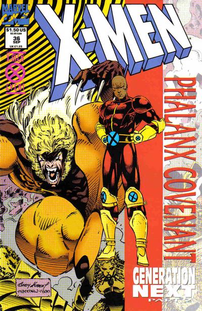 Cover for X-Men (Marvel, 1991 series) #36 [Non-Enhanced Edition]