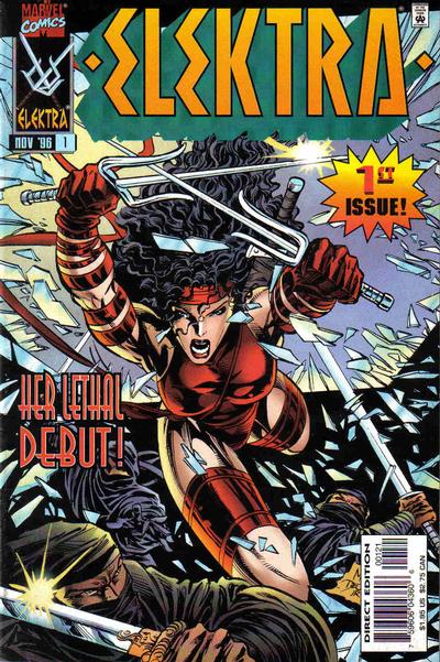 Cover for Elektra (Marvel, 1996 series) #1 [Variant Cover]