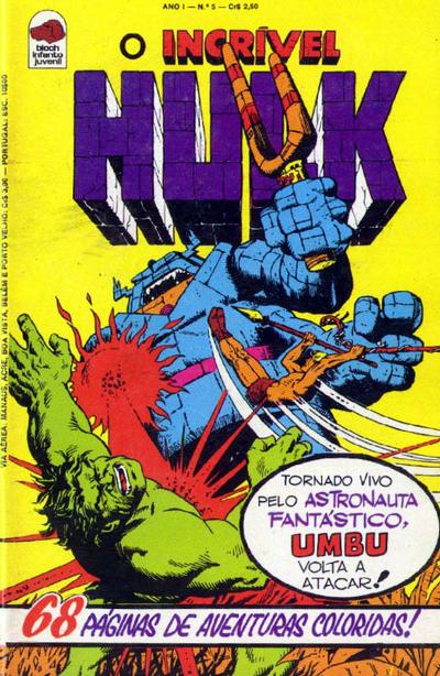 Cover for O Incrível Hulk (Editora Bloch, 1975 series) #5