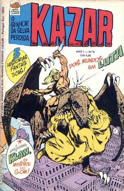 Cover for Ka-Zar (Editora Bloch, 1975 series) #5