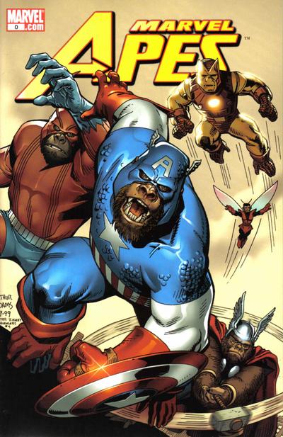 Cover for Marvel Apes (Marvel, 2008 series) #0 [Arthur Adams]