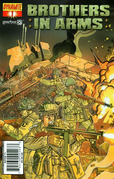 Cover for Brothers in Arms (Dynamite Entertainment, 2008 series) #1 [Davide Fabbri Cover]