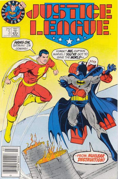 Cover for Justice League (DC, 1987 series) #3 [Test Market Cover]