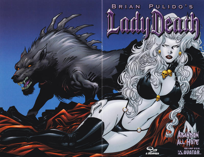 Cover for Brian Pulido's Lady Death: Abandon All Hope (Avatar Press, 2005 series) #4 [Wrap]