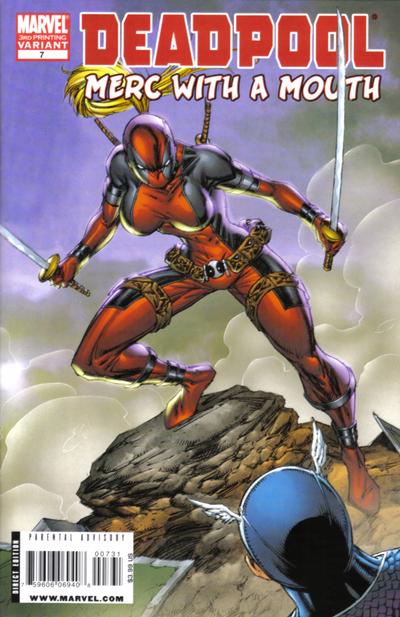Cover for Deadpool: Merc with a Mouth (Marvel, 2009 series) #7 [3rd Print Variant]