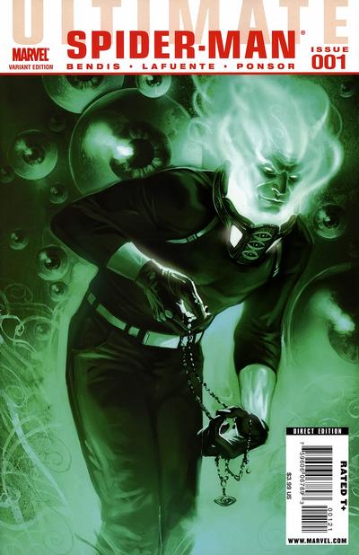 Cover for Ultimate Spider-Man (Marvel, 2009 series) #1 [Mysterio Variant Cover]