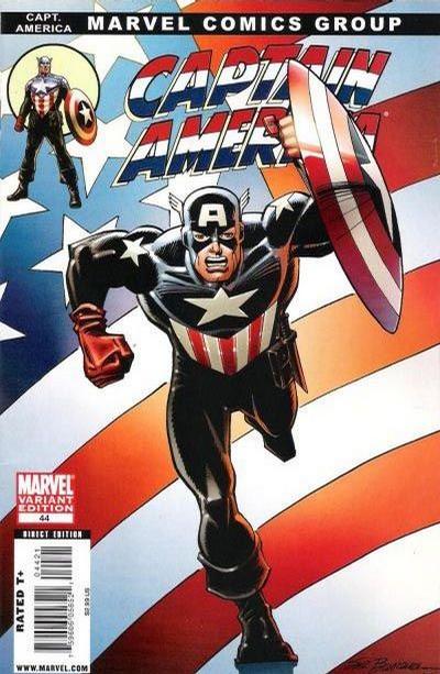 Cover for Captain America (Marvel, 2005 series) #44 [Variant Cover]