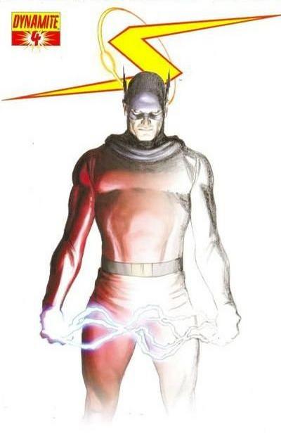 Cover for Project Superpowers (Dynamite Entertainment, 2008 series) #4 [Incentive Pyroman Fade Alex Ross Variant]