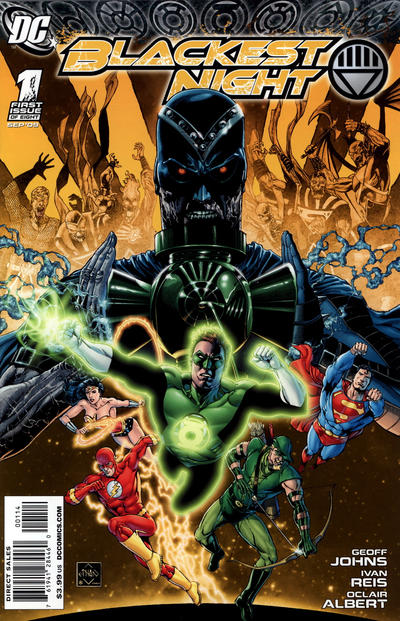Cover for Blackest Night (DC, 2009 series) #1 [Fourth Printing]