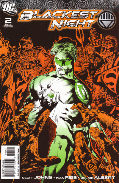 Cover for Blackest Night (DC, 2009 series) #2 [Third Printing]
