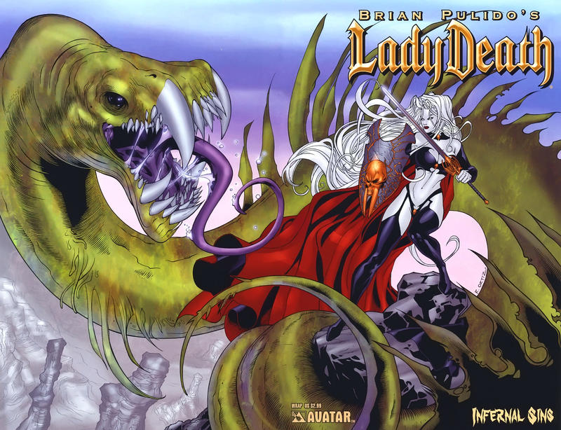Cover for Brian Pulido's Lady Death: Infernal Sins (Avatar Press, 2006 series) [Wrap]