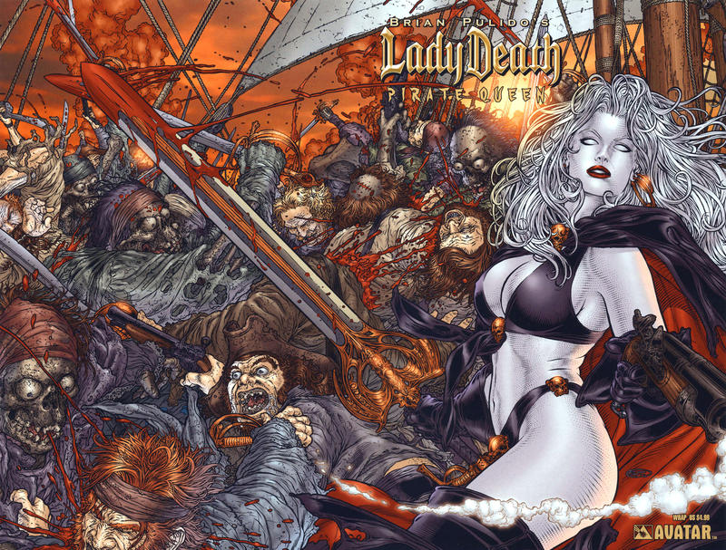 Cover for Brian Pulido's Lady Death: Pirate Queen (Avatar Press, 2007 series) [Wrap]