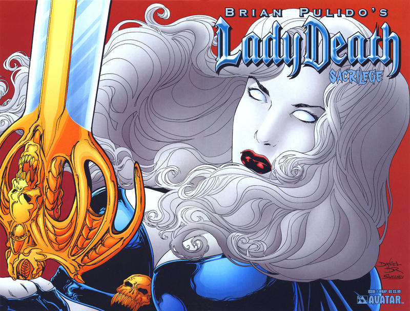 Cover for Brian Pulido's Lady Death: Sacrilege (Avatar Press, 2006 series) #1 [Wrap]