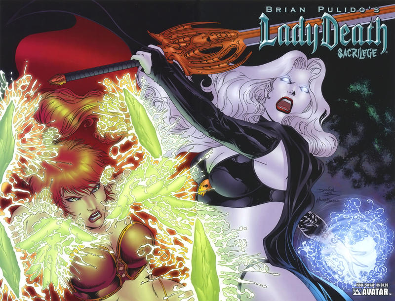 Cover for Brian Pulido's Lady Death: Sacrilege (Avatar Press, 2006 series) #2 [Wrap]