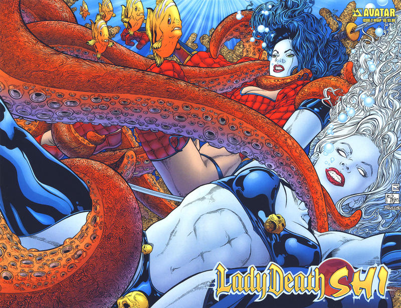 Cover for Lady Death / Shi (Avatar Press, 2007 series) #2 [Wrap]