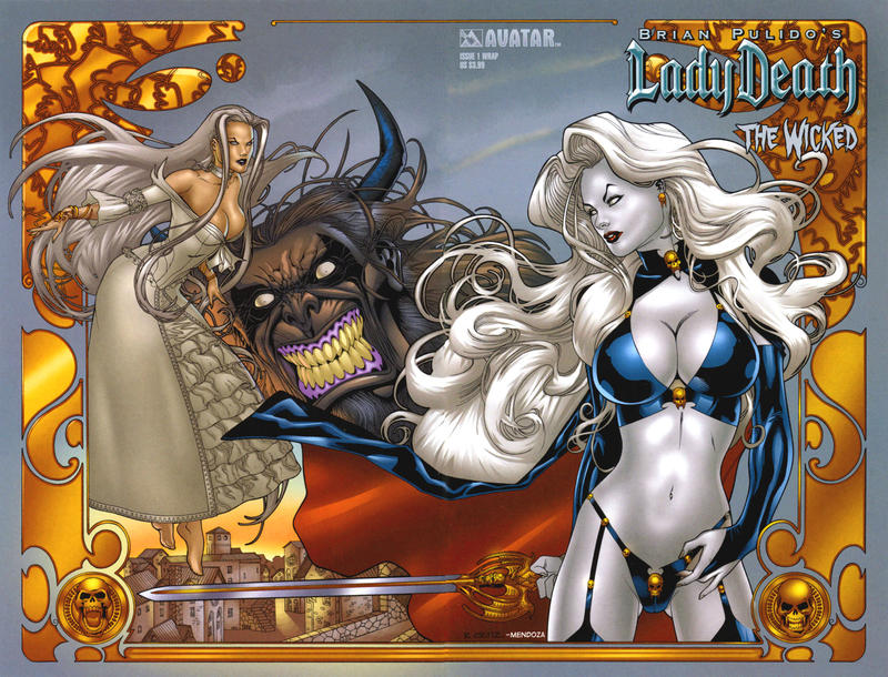 Cover for Lady Death: The Wicked (Avatar Press, 2005 series) #1 [Wrap]