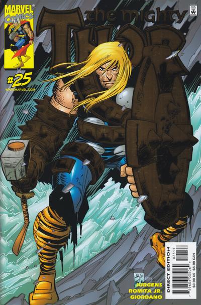 Cover for Thor (Marvel, 1998 series) #25 [Direct Deluxe Edition]