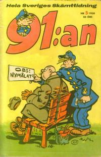 Cover for 91:an (Åhlén & Åkerlunds, 1956 series) #5/1958