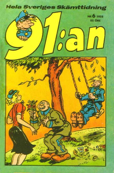 Cover for 91:an (Åhlén & Åkerlunds, 1956 series) #6/1958