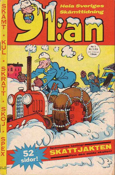 Cover for 91:an (Åhlén & Åkerlunds, 1956 series) #1/1964