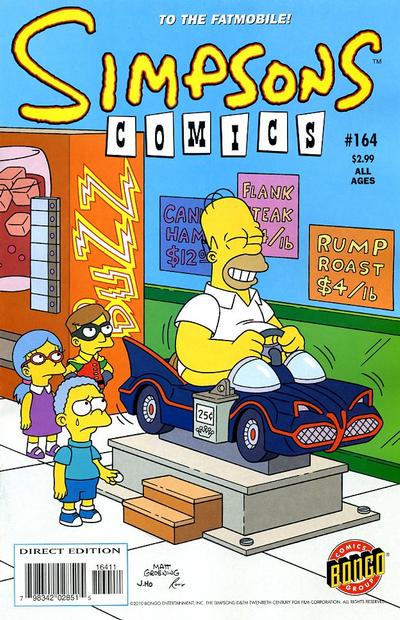 Cover for Simpsons Comics (Bongo, 1993 series) #164