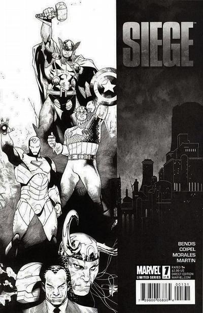 Cover for Siege (Marvel, 2010 series) #1 [Olivier Coipel Sketch Variant]