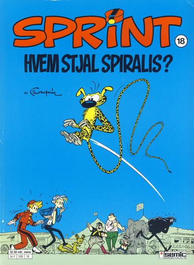 Cover for Sprint (Semic, 1986 series) #18 - Hvem stjal Spiralis?