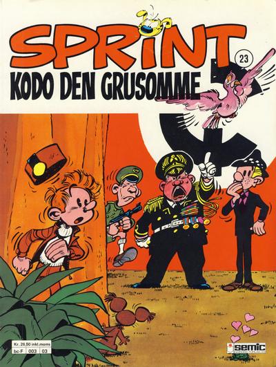 Cover for Sprint (Semic, 1986 series) #23 - Kodo den grusomme [2. opplag]