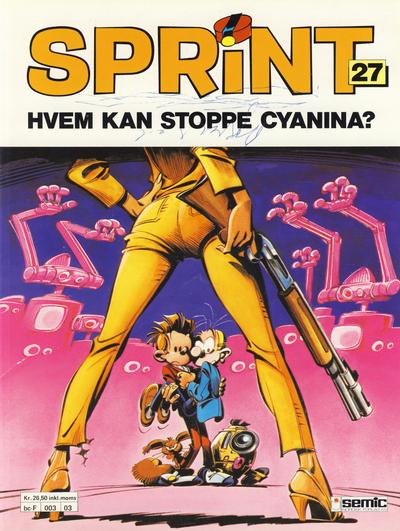 Cover for Sprint (Semic, 1986 series) #27 - Hvem kan stoppe Cyanina? [2. opplag]