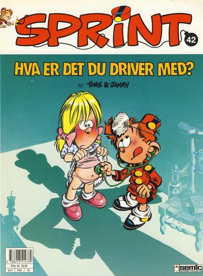 Cover for Sprint (Semic, 1986 series) #42 - Lille Sprint - Hva er det du driver med?