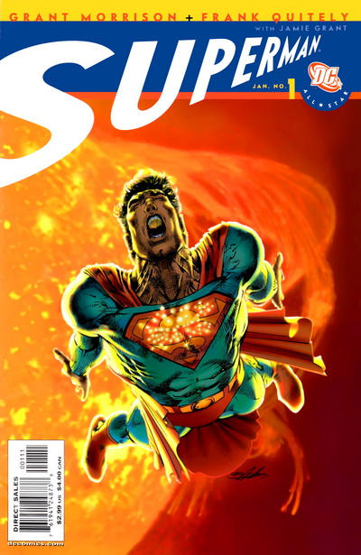 Cover for All Star Superman (DC, 2006 series) #1 [Neal Adams Cover]