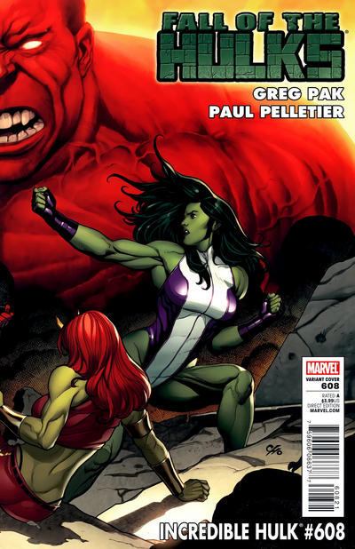 Cover for Incredible Hulk (Marvel, 2009 series) #608 [Variant Cover]