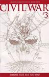 Cover for Civil War (Marvel, 2006 series) #3 [Retailer Incentive Sketch Cover]