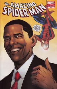 Cover Thumbnail for The Amazing Spider-Man (Marvel, 1999 series) #583 [Direct Edition - 2nd Printing Variant - Barack Obama - Phil Jimenez Cover]