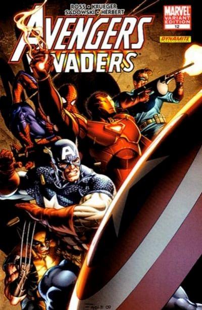 Cover for Avengers/Invaders (Marvel, 2008 series) #12 [Eaglesham]
