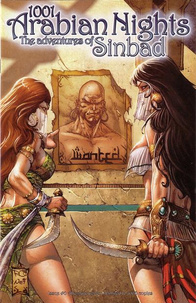 Cover for 1001 Arabian Nights: The Adventures of Sinbad (Zenescope Entertainment, 2008 series) #0 [Cover B - NYCC Exclusive Romano Molenaar]