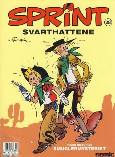 Cover for Sprint (Semic, 1986 series) #28 - Svarthattene [2. opplag]