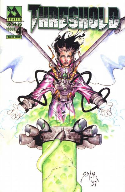 Cover for Threshold (Avatar Press, 1998 series) #4 [Black Reign]
