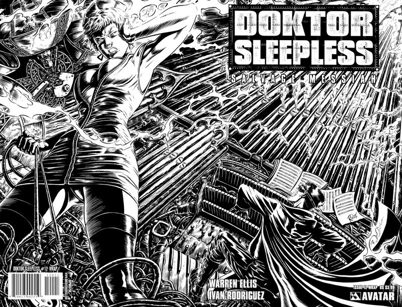 Cover for Doktor Sleepless (Avatar Press, 2007 series) #12 [Wraparound Variant Cover]
