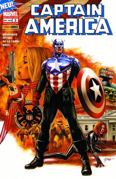 Cover for Captain America (Panini Deutschland, 2008 series) #3 - Amerikanischer Wahlkampf
