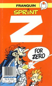 Cover Thumbnail for Sprint [Semic Tegneseriepocket] (Semic, 1990 series) #1 - Z for Zero