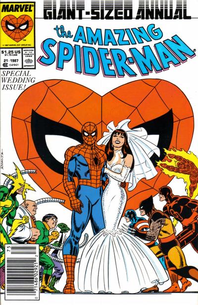 Cover for The Amazing Spider-Man Annual (Marvel, 1964 series) #21 [Direct]
