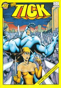 Cover for The Tick (New England Comics, 1988 series) #3 [Fourth Printing]