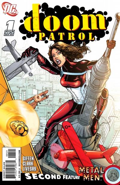 Cover for Doom Patrol (DC, 2009 series) #1 [Doom Patrol / Metal Men Cover]