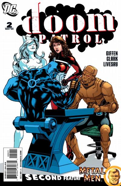 Cover for Doom Patrol (DC, 2009 series) #2 [Doom Patrol / Metal Men Cover]