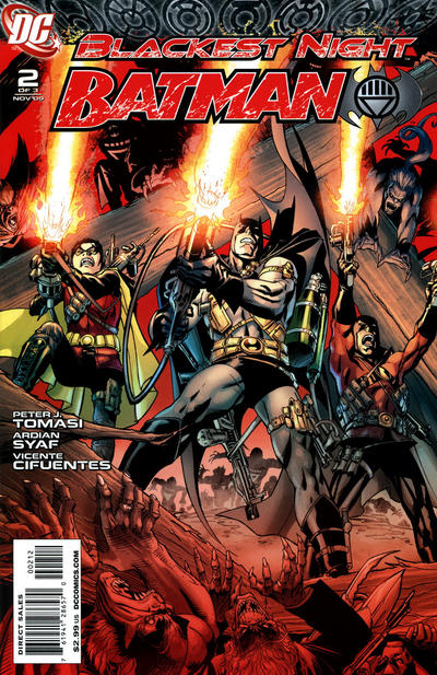 Cover for Blackest Night: Batman (DC, 2009 series) #2 [Second Printing]