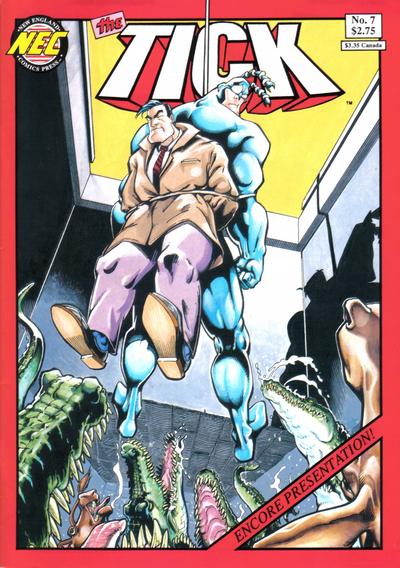 Cover for The Tick (New England Comics, 1988 series) #7 [Second Printing]
