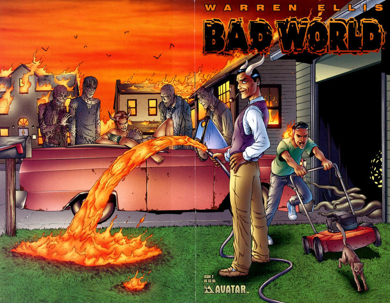 Cover for Bad World (Avatar Press, 2001 series) #2 [Wraparound]