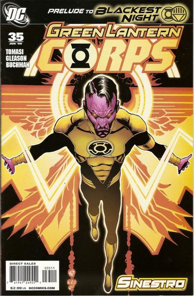 Cover for Green Lantern Corps (DC, 2006 series) #35 [Corrected First Printing]